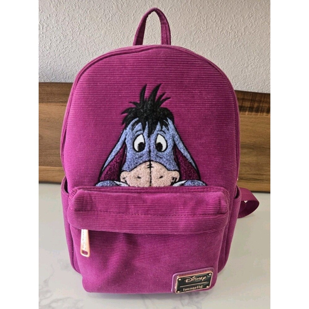 Disney Loungefly Winnie the Pooh Eeyore Corduroy Mini Backpack BoxLunch...